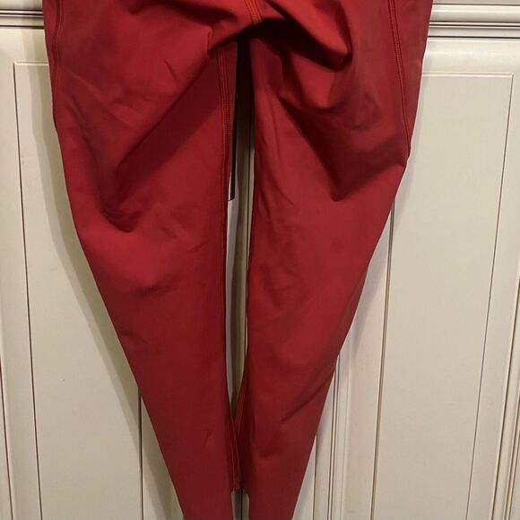 Lululemon Fast & free Crops  Sz 2 Orange - Picture 8 of 12